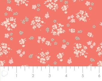 Camelot Fabrics, Fabric 100% cotton, Aberdeenshire, 7140804, col 04, CORAL - The Notthingham of Laura Ashley, Camelot fabrics