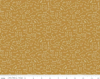 RILEY BLAKE, Gold, Varsity, 7434, quilt cotton, designer cotton