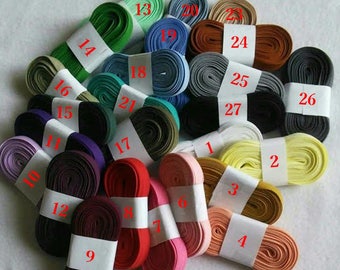 6 yards of Bias double, 1/2", (16mm), various colors, polyester, cotton