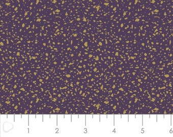 CAMELOT FABRICS, Granite, Metallic gold, purple, Whitten in the stars, 21192202L, col 02, 100% coton