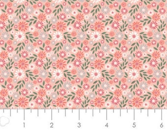 CAMELOT FABRICS, Flower, Wish for Rain, 89191003, col 01, 100% Cotton