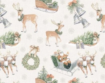 Fabric cotton, HOMESTEAD HOLIDAYS, 66250401, 01, Quilt Fabrics, 100% cotton, quilt cotton - Home for the Holidays of Camelot Fabrics