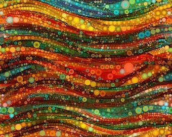 Fabric cotton, ABSTRACT CIRCLES MULTI, 16240104, 01, Multi, Quilt Fabrics, 100% cotton, quilt cotton - Gigi in the Garden of Camelot Fabrics