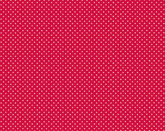 ANDOVER, Spot, RED/White, 830, Makower, cotton, cotton quilt, cotton designer