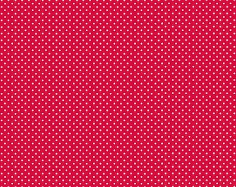 ANDOVER, Spot, RED/White, 830, Makower, cotton, cotton quilt, cotton designer