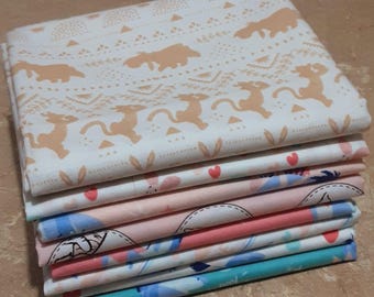 QUILT FABRICS, 8 prints, Winnie the Pooh, 100% Cotton, quilt cotton - Winnie Be Happy de Camelot Fabrics