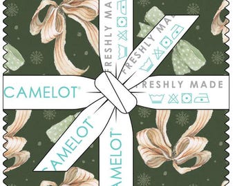 QUILT FABRICS, 42 squares 5 inchs, 100% cotton, quilt cotton - Home for the Holidays of Camelot Fabrics