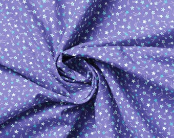 Fabric cotton Stars, Purple, 68240105, 03, QUILT FABRICS, 100% cotton, quilt cotton - Astro Pop of Camelot Fabrics