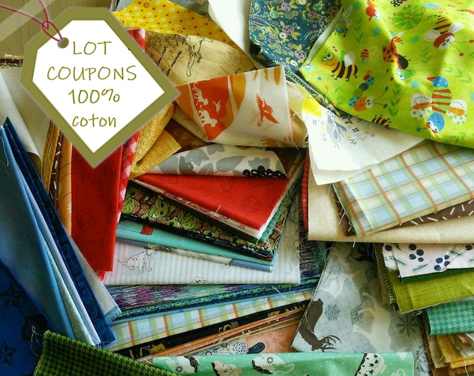 Featured listing image: Scrap Pack, Cotton Surprise Lot, 100% Cotton, Quilt Cotton. See description before ordering. FINAL SALE
