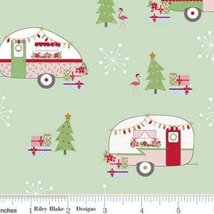 RILEY BLAKE, Christmas Adventure, Riley Blake Designs, Christmas fabric 100% cotton, 10730 SWEETMINT image 2