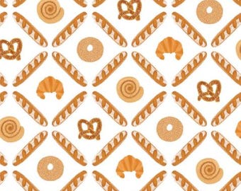 Fabric cotton, BAKERY LATTICE, 58240705, 01, Quilt Fabrics, 100% cotton, quilt cotton - I Love Carbs of Camelot Fabrics