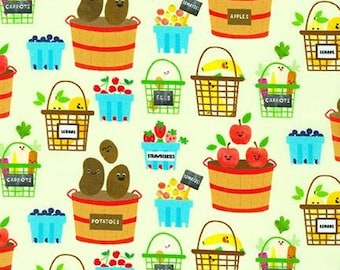 ROBERT KAUFMAN, vegetable, cotton, cotton quilt, cotton designer - Farm to Table de Robert Kaufman