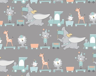 CAMELOT FABRICS, DUMBO of Disney, gray, 85160303 - My Little Circus of Camelot Fabrics