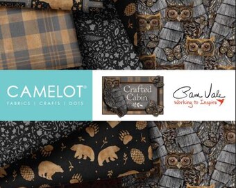 QUILT FABRICS, 42 squares 5 inchs, 100% cotton, quilt cotton - Crafted Cabin of Camelot Fabrics