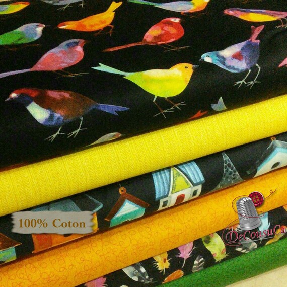 quilt cotton col 03 Camelot Fabric 29180205 Flower Mistic Cranes