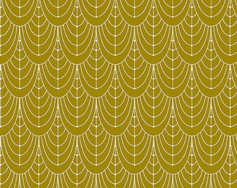 QUILT FABRICS, Hopscotch, BRASS, CS28, cotton, cotton quilt, cotton designer - Century d'Andover Fabrics