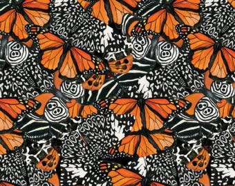 Fabric cotton, MONARCH ILLUSIONS, 76250104-01, Quilt Fabrics, 100% cotton, quilt cotton - Monarch Gardens of Camelot Fabrics