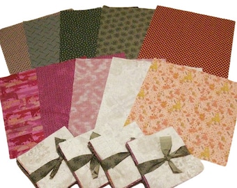 42 Squares 5 inchs, Pre-Cut cotton, Charm pack - Marcus Fabrics