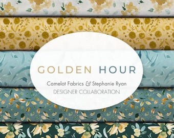 QUILT FABRICS, 12 prints, 100% cotton - Golden Hour de Camelot Fabrics