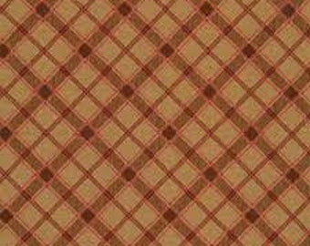 BENARTEX FABRICS, Rustic Plaid Pecan, 100% cotton, cotton quilt, cotton designer - 8971 de Benartex Fabrics