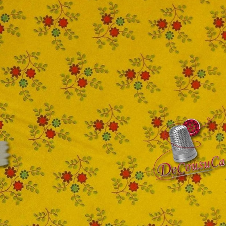 100/% cotton, Quilting Treasures Reg 2.99-17.99 Little flower blue red yellow sun