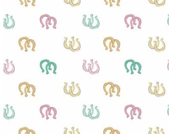 Fabric cotton, LUCKY HORSESHOES, 21240304, 01, Quilt Fabrics, 100% cotton, quilt cotton - Rodeo Rose of Camelot Fabrics