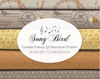 QUILT FABRICS, 15 prints, 100% coton - Song Bird de Camelot Fabrics