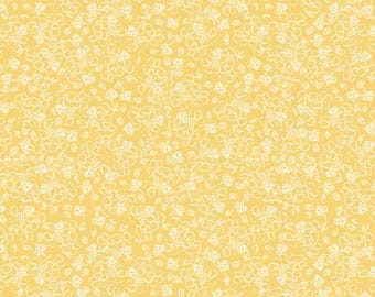Fabric cotton Floral Sketches, Yellow, 37230210, 04, QUILT FABRICS, 100% cotton, quilt cotton - Quilting Bees of Camelot Fabrics