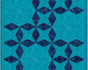 PDF, SASHIKO DIAMOND Pillow, 26'' X 26'', Tutoriel - Rhapsody de Camelot Fabrics