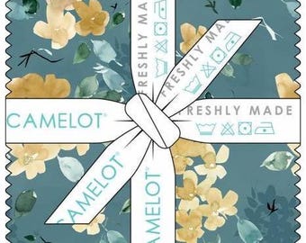 QUILT FABRICS, 42 squares 5 inchs, 100% cotton, quilt cotton - Garden Hour of Camelot Fabrics