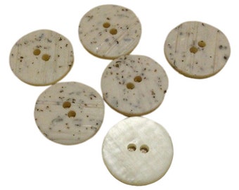 6 buttons: 21mm, Button Shade GRAY BEIGE