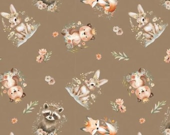 Quilt Fabric SAGEBRUSH BABIES TOSS, Cotton Quilt Fabric , 55250201-02, Sagebrush Babies de Camelot Fabrics