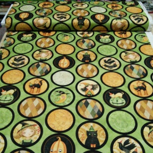RILEY BLAKE, Circles, Halloween Whimsy, 11825, cotton quilt, cotton designer zdjęcie 2