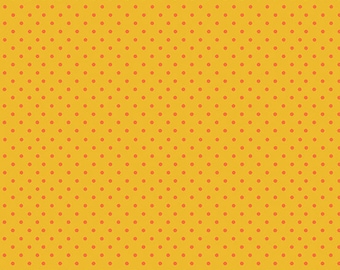 ANDOVER, Spot, YELLOW/Red, 830, Makower, cotton, cotton quilt, cotton designer