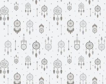 Fabric cotton, SOFT DREAMCATCHERS, Off White, 89230205, 02, Quilt Fabrics, 100% cotton - Woodland Wonder of Camelot Fabrics