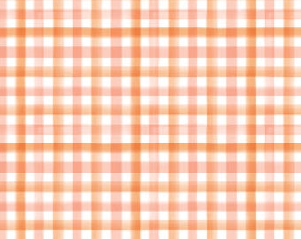 QUILT FABRICS, Plaid Peach, 58230405-03, 100% cotton, quilt cotton - Botany Collection of Camelot Fabrics