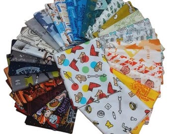 CAMELOT FABRICS, 30 designs, 100% cotton LICENCED