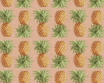 Fabric cotton, PINEAPPLES, 66240306, 01, Quilt Fabrics, 100% cotton, quilt cotton - Palm Paradise of Camelot Fabrics