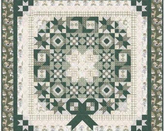 QUILT FABRIC Panel HOLIDAYS, 59"X59, 100% coton - Home for the Holidays de Camelot Fabrics