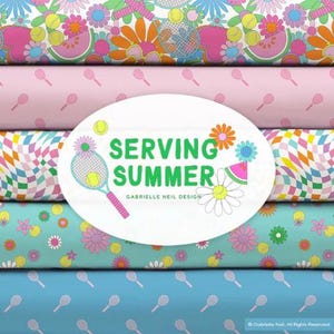 FABRICS COTTON, TENNIS , Bundle 13 - Serving Summer de Camelot Fabrics