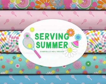 FABRICS COTTON, TENNIS , Bundle 13 - Serving Summer de Camelot Fabrics