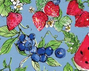 Fabric cotton, BERRYBLOSSMS, 66230202, 03, QUILT FABRICS, 100% cotton, quilt cotton - Sweet Summer of Camelot Fabrics