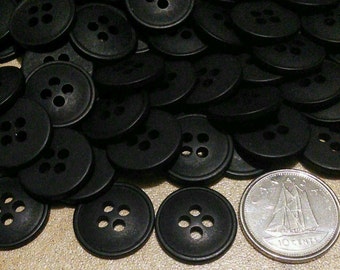 15mm, 12-50 Buttons BLACK, BTN 43