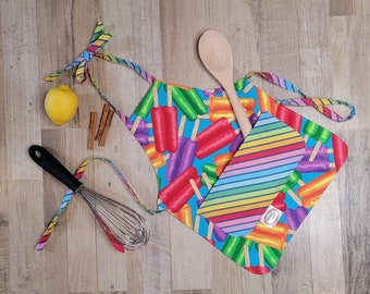 My First Apron, Apron with pocket, size 1-2 years
