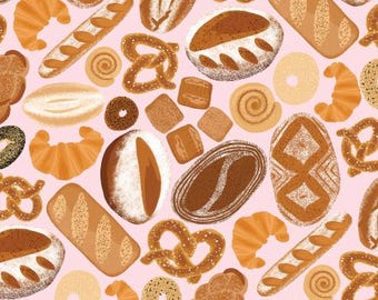 Fabric cotton, BAKED WITH OVE, 58240701, 01, Quilt Fabrics, 100% cotton, quilt cotton - I Love Carbs of Camelot Fabrics