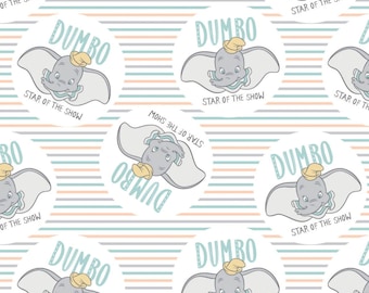 CAMELOT FABRICS, DUMBO of Disney, white, 85160304 - My Little Circus of Camelot Fabrics