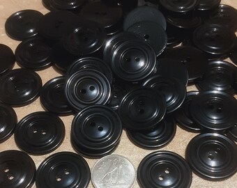 21mm, 12 buttons, BLACK, button 2 holes