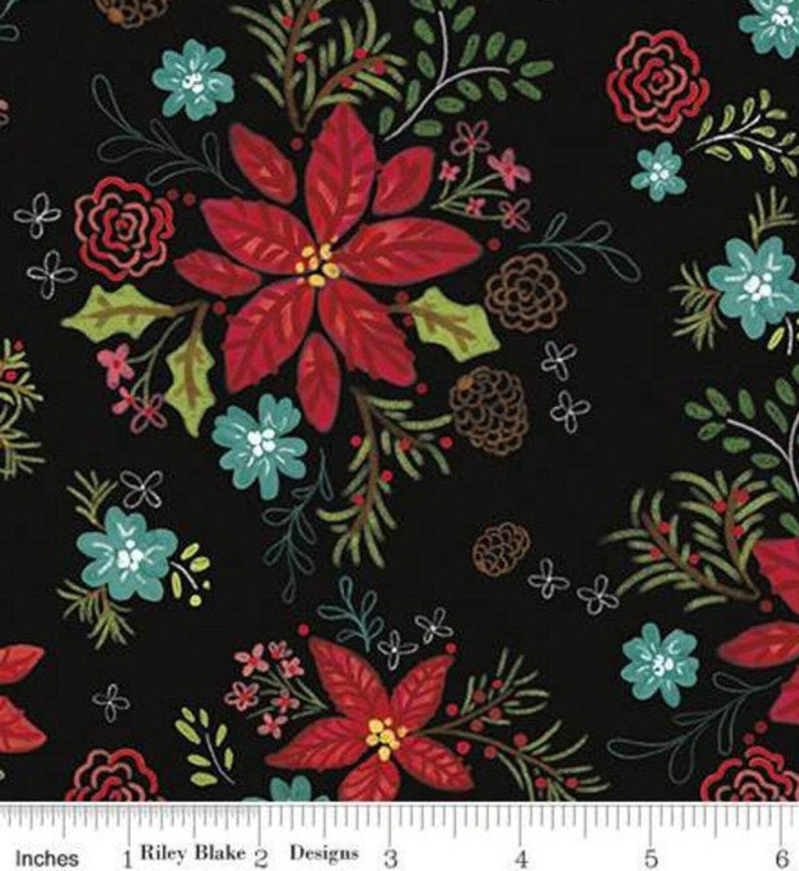 Snowed In Riley Blake Christmas fabric 100 cotton Etsy