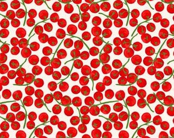 Fabric cotton, Tomato Trusses, 258231004, 01, QUILT FABRICS, 100% cotton, quilt cotton - Eat Green of Camelot Fabrics