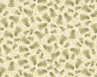 QUILT FABRIC, CD2263, Outline Ferns Branches, Into the Woods, 100% coton - Timeless Treasures